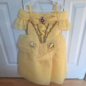 Disney Belle Golden Princess Dress for Kids